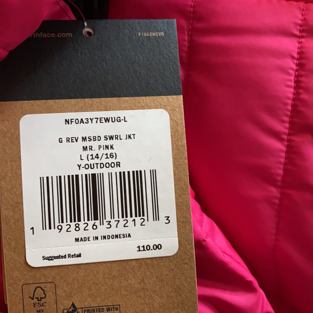 NWT The North Face Reversible Mossbud Swirl Jacket - Picture 10 of 10